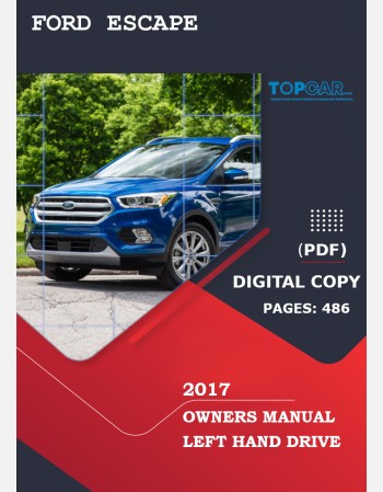 ford escape 2017 owners manual